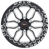 17x10 weld performance laguna 6 beadlock s903 gloss black milled machined (rotary formed) 6x135 42mm