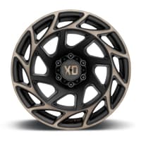 (clearance - no returns) 22x12 xd series xd860 onslaught satin black w/ bronze tint (* may require trimming) 6x5.5/139.7 -44mm