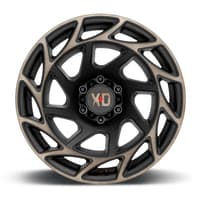 (clearance - no returns) 22x12 xd series xd860 onslaught satin black w/ bronze tint (* may require trimming) 6x5.5/139.7 -44mm