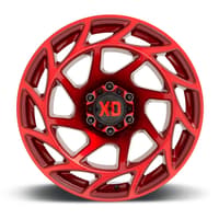 (clearance - no returns) 20x12 xd series xd860 onslaught candy red (* may require trimming) 6x135 -44mm