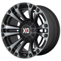 (clearance - no returns) 20x9 xd series xd851 monster 3 satin black w/ grey tint 8x170 0mm
