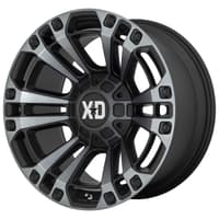 (clearance - no returns) 20x9 xd series xd851 monster 3 satin black w/ grey tint 8x170 0mm