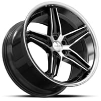 XIX X63 Gloss Black Machined w/ Stainless Steel Lip