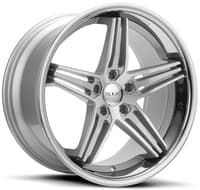 20x10.5 xix x63 silver machined w/ stainless steel lip 5x120 35mm