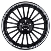 22x10.5 xix x59 gloss black w/ stainless steel chrome lip 5x4.5/114.3 38mm
