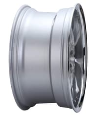 20x10 xix x59 silver brushed face w/ stainless steel chrome lip 5x120 25mm