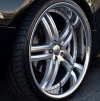 22x9 xix x15 silver machined w/ chrome stainless steel lip 5x120 30mm
