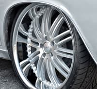 22x10.5 xix x23 silver w/ machined face (chrome stainless steel lip) 5x115 22mm