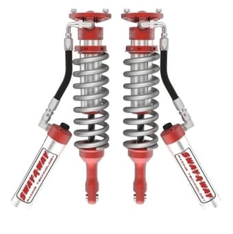 afe 05-22 toyota tacoma l4 2.7l sway-a-way 2.5in front coilover kit w/ compression adjusters 101-5600-19-ca - image