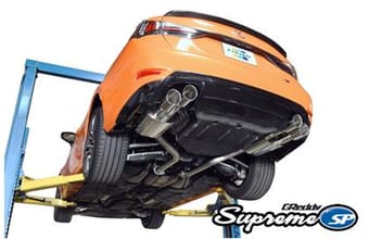 greddy 2015+ lexus gs-f dual 63.5mm supreme sp axle-back exhaust w/ quad offset tips 10118207 - image
