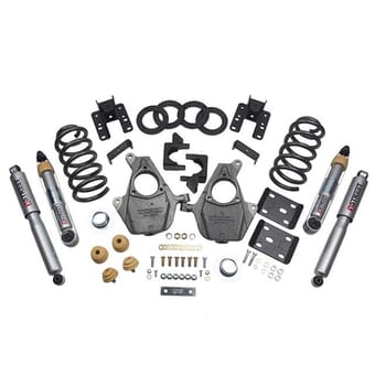 belltech lowering kit 16.5-18 chevy silverado standard cab 2wd 3-4f / 5-6r 1012sp - image