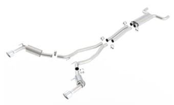 borla 14-15 chevy camaro ss / zl1 ss single catback exhaust system w/ single rear exit 1014036 - image