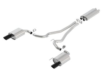 borla 15-17 ford mustang gt 5.0l at/mt cat-back exhaust 1014040bc - image