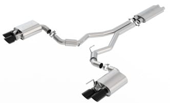 borla 18-20 ford mustang gt 5.0l at/mt ece approved cat-back exhaust w/ active valve 1014046bc - image