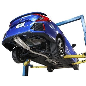 greddy 2017+ honda civic si sedan dd-r resonated exhaust 10158601 - image