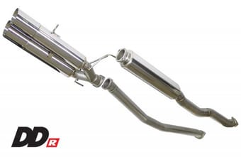greddy 2017+ honda civic sport 5dr/type-r dd-r non-resonated exhaust 10158602 - image