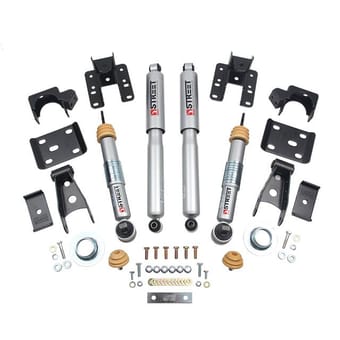 belltech lowering kit 16.5-18 chevy silverado all cabs 4wd 2inf/2inr 1018sp - image