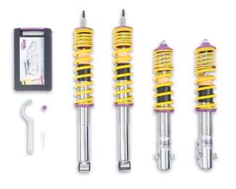 kw coilover kit v1 vw golf iii / jetta iii (1hxo); all incl. cabrio (-02); 2wd; all engines 10280004 - image
