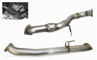 greddy 2017+ honda civic type r fk8 3in forward mid pipe 10558601 - image