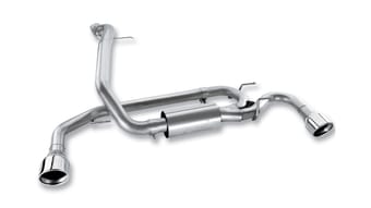borla 10-13 mazda 3/mazdaspeed 3 2.5l/2.3l turbo few mt hatchback ss exhaust (rear section only) 11786 - image