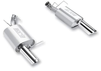 borla 2011-2012 ford mustang gt 5.0l 8cyl 6spd rwd agressive atak exhaust (rear section only) 11791 - image