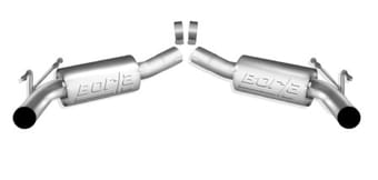 borla 2010 camaro 6.2l atak exhaust system w/o tips works with factory ground effects package (rear 11794 - image