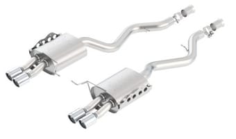 borla 08-13 bmw m3 coupe 4.0l 8cyl 6spd/7spd aggressive atak exhaust (rear section only) 11802 - image