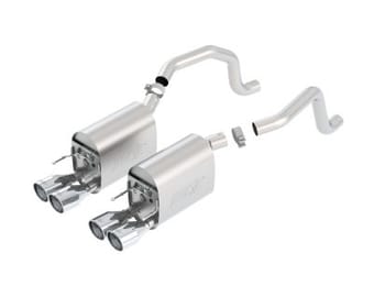 borla 09-12 corvette coupe/conv 6.2l 8cyl 6spd rwd ins-type iiin exhaust (rear section only) 11811 - image