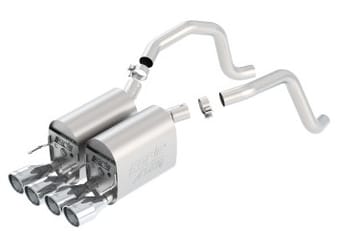 borla 05-08 chevrolet corvette coupe/conv 6.0l/6.2l 8cyl aggressive atak exhaust (rear section only) 11816 - image