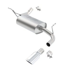 borla 12-16 jeep wrangler 3.6l at/mt 4wd single right rear exit touring exhaust (rear section only) 11818 - image