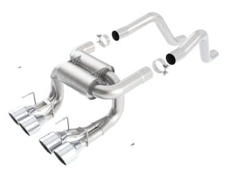 borla 06-12 chevrolet corvette z06/zr1 6.2l/7.0l 8cyl aggressive atak exhaust (rear section only) 11822 - image