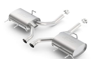 borla 11-14 cts coupe v6 3.6l at rwd/awd dual ctr rear exit touring exhaust (rear section only) 11824 - image