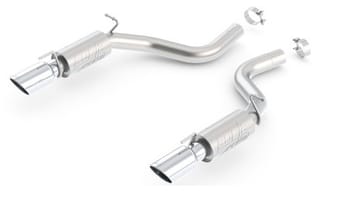 borla 12-14 dodge charger/chrysler 300 srt-8 6.4l v8 at rwd atak exhaust (rear section only) 11833 - image