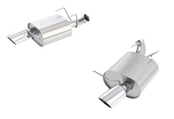borla 13-14 mustang gt/boss 302 5.0l v8 rwd single split rr exit touring exhaust (rear section only) 11836 - image