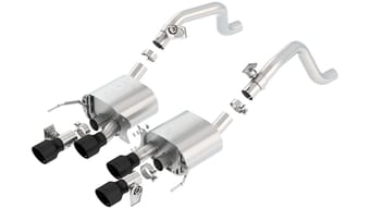 borla 14-19 c7 corvette stingray axle-back atak exhaust 2.75in to muffler dual 2.75in out 4.25in tip 11856cb - image