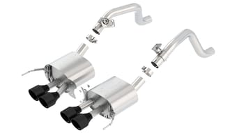 borla 14-19 c7 corvette stingray axle-back atak exhaust 2.75in to muffler dual 2.0in out 4.25in tip 11863cb - image