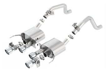 borla 2014 chevrolet corvette c7 6.2l 8cyl atak exhaust w/ npp dual mode (rear section only) 11875 - image