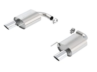 borla s-type rear section 15-17 ford mustang gt 5.0l v8 mt/at 2.5in pipe 4in tip 11887 - image