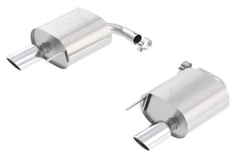 borla atak rear section 15-17 ford mustang 2.3l ecoboost mt/at 2.25in pipe 4in tip 11890 - image