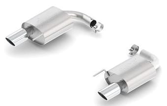 borla atak s rear section 15-17 ford mustang gt 5.0l v8 mt/at 2.5in pipe 4in tip 11895 - image