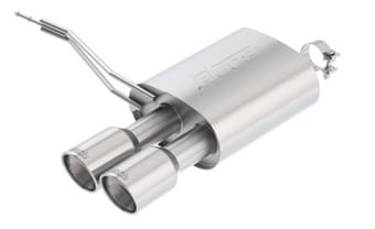 borla 14-15 mini cooper s f56 2.0l turbo at/mt fwd 2dr 2.5in touring rear section exhaust 4in tips 11914 - image