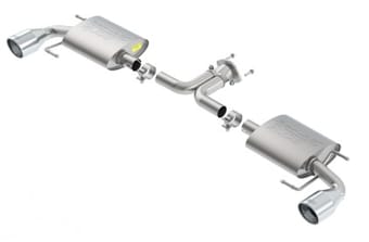 borla 14-16 mazda 3 2.0/2.5l at/mt fwd s-type cat-back exhaust single split rear exit 11918 - image
