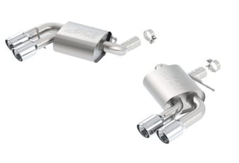 borla 2016 chevy camaro 6.2l at/mt s-type rear section exhaust w/o dual mode valves 11920 - image