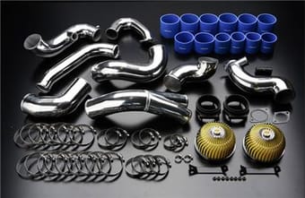 greddy 89-94 nissan skyline gt-r twin airinx complete suction kit (with stock airflow meters) 11920230 - image
