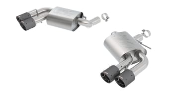 borla 16-22 chevy camaro v8 ss at/mt atak rear section exhaust w/o dual mode valves 11921cf - image