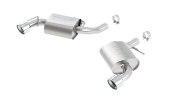 borla 2016 camaro 6.2l v8 w/o npp s-type rear section exhaust 11922 - image