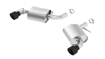 borla 16 - 22 chevrolet camaro ss at/mt rwd ceramic black s-type exhaust (w/o npp) 11922cb - image