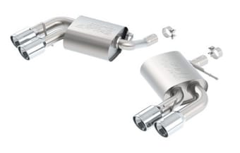borla 2016 chevy camaro v6 at/mt s-type rear section exhaust w/o dual mode valves 11926 - image