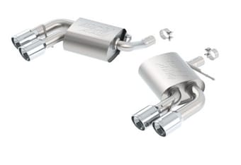 borla 2016 chevy camaro v6 at/mt atak rear section exhaust w/o dual mode valves 11927 - image