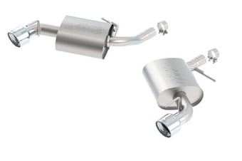 borla 16-17 chevy camaro 3.6l v6 single split rear exit s-type axle-back exhaust 11928 - image